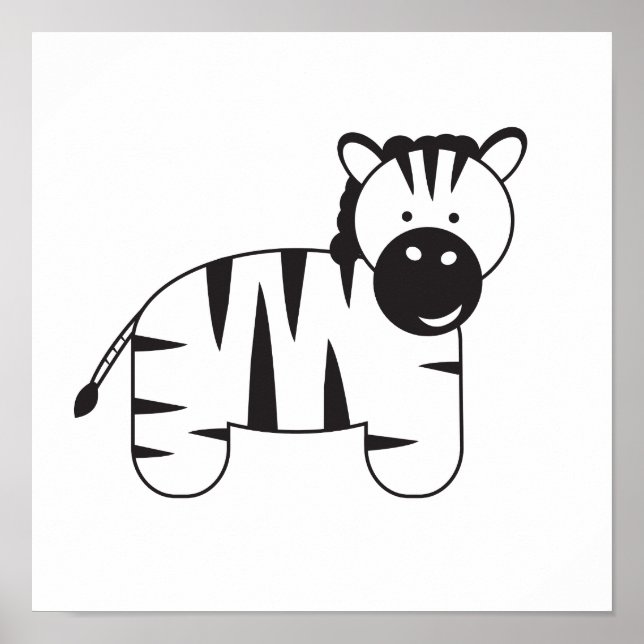 Poster Ilustração de ZEBRA por Lorena Depante (Frente)