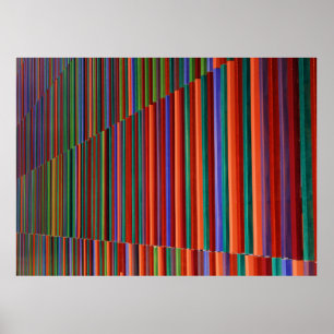 Poster Ilustração distribuída multicolorida