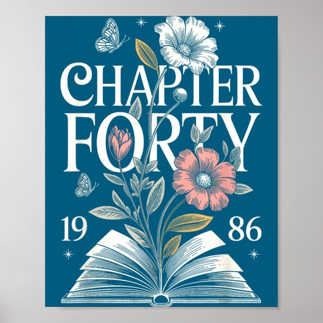 Poster Ilustração do 40º aniversário do Capítulo Quarenta (Frente)