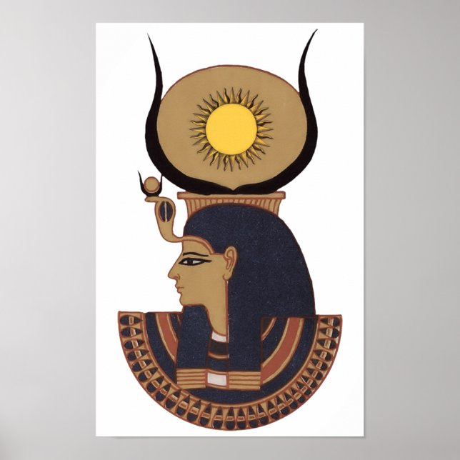 Poster Ilustração do antigo deus egípcio Osiris SMAL (Frente)