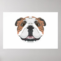 Ilustração do Bulldog Inglês