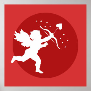 Póster Ilustração do Cupido do amor