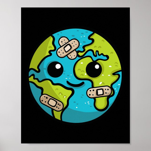 Poster Ilustração do Dia da Pé da Terra Env. Aquecedor de (Frente)