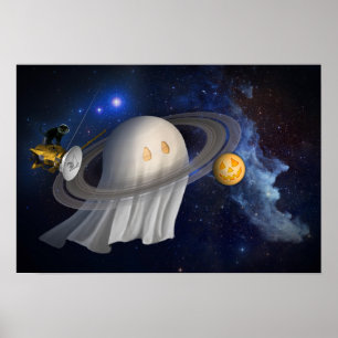 Póster Ilustração do Dia das Bruxas de um artista