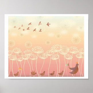 Póster Ilustração do Dia Escolar da Rainha Anne