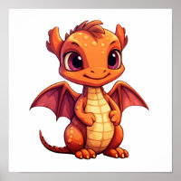 Ilustração do dragão de desenho animado