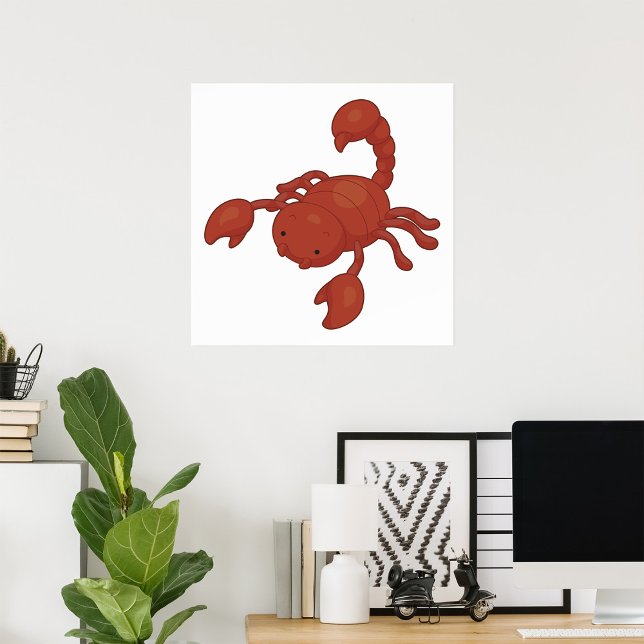 Poster Ilustração do Escorpião Vermelho (Criador carregado)