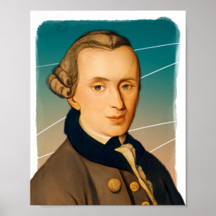 Poster Ilustração do Filósofo Alemão Immanuel Kant