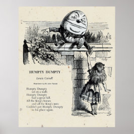 Poster Ilustração do Humpty Dumpty