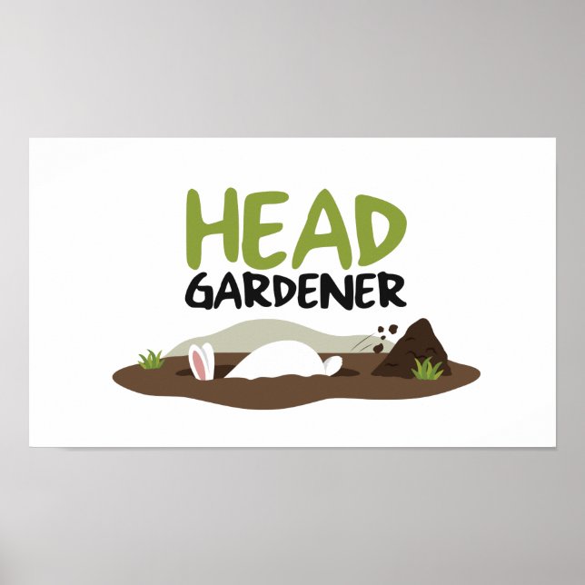 Poster Ilustração do Jardineiro Chefe (Frente)