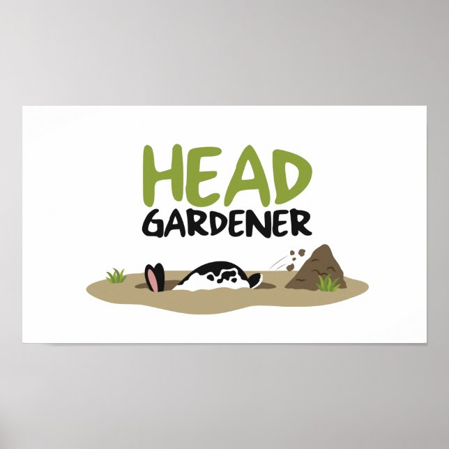 Poster Ilustração do Jardineiro Chefe (Frente)