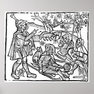 Póster Ilustração 'do Kalendar dos pastores