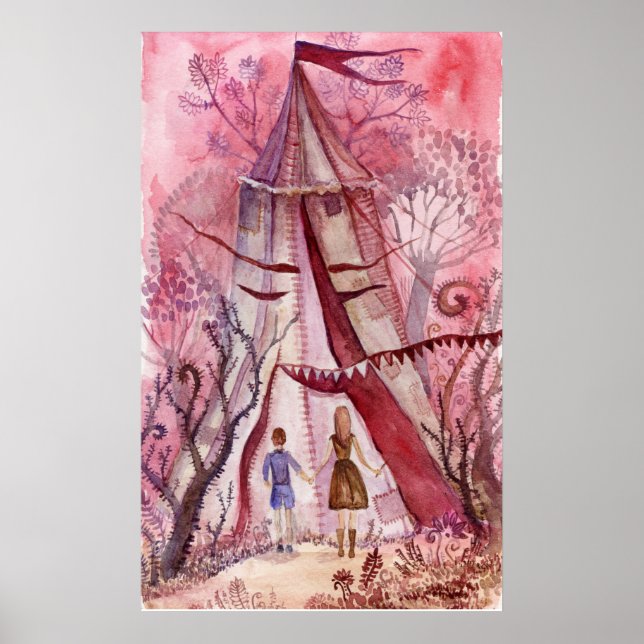 Poster Ilustração do livro de Neil Gaiman (Frente)