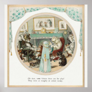 Poster Ilustração do Livro Vintage