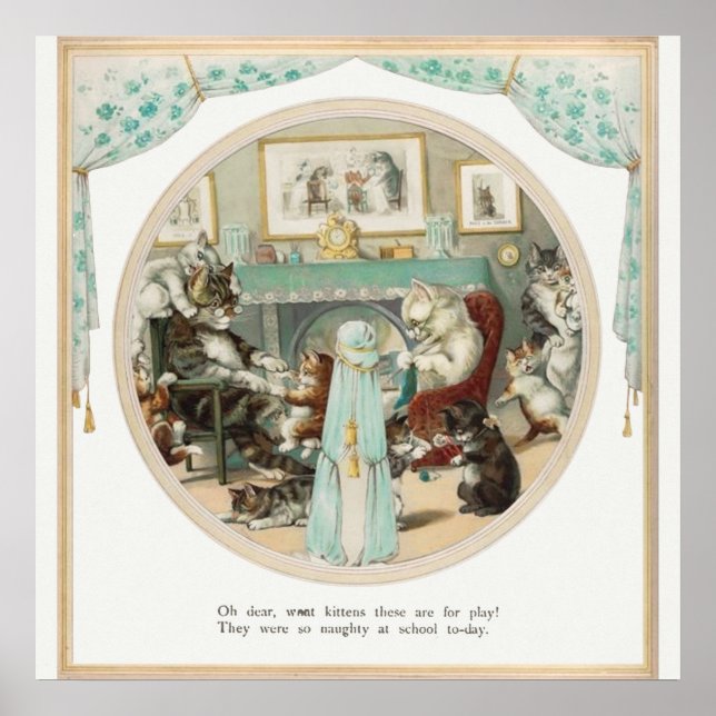 Poster Ilustração do Livro Vintage (Frente)