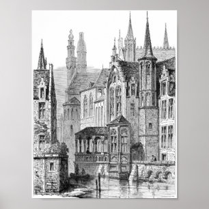 Poster Ilustração do Livro Vintage