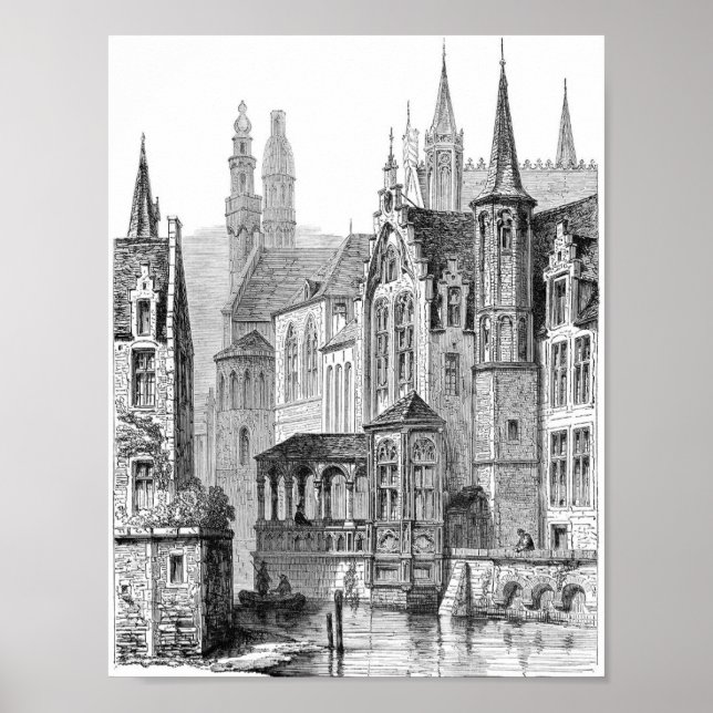 Poster Ilustração do Livro Vintage (Frente)