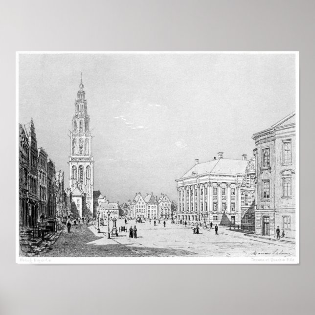 Poster Ilustração do Livro Vintage (Frente)