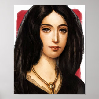 Poster Ilustração do Novelista Francês George Sand