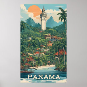 Poster Ilustração do Panamá