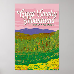 Poster Ilustração do Parque Nacional das Montanhas do Enf
