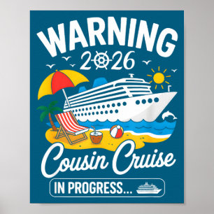 Poster Ilustração do Progresso da Viagem de Cruzeiro dos