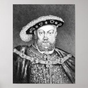 Póster Ilustração do rei Henry VIII