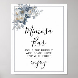 Poster ilustração em aquarela rústica de um floral