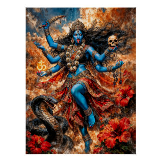 Póster Ilustração Fantasia Kali Ma
