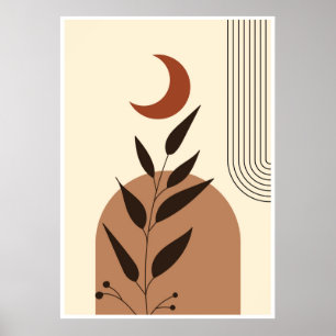 Poster Ilustração geométrica estética