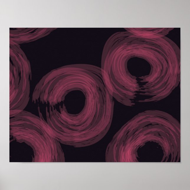 Poster Ilustração legal, moderna, de pincel de aquarela d (Frente)