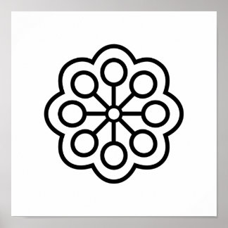 Poster Ilustração Minimalista da Arte Folclórica Escandin