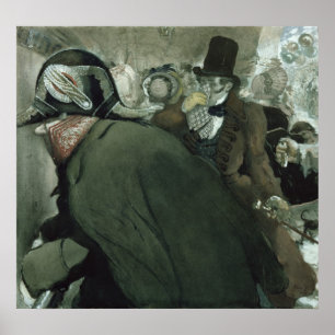 Poster Ilustração para o nariz por Nikolai Gogol