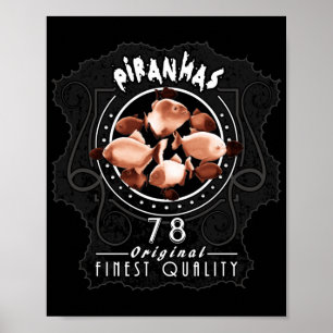 Poster Ilustração Piranhas de 1978