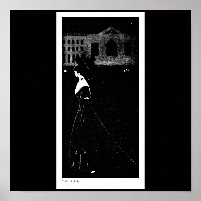 Póster Ilustração poster-Vintage-Aubrey Beardsley 39 (Frente)