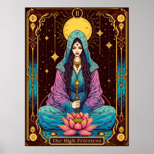 Poster Ilustração Tarot, o Alto Sacerdote