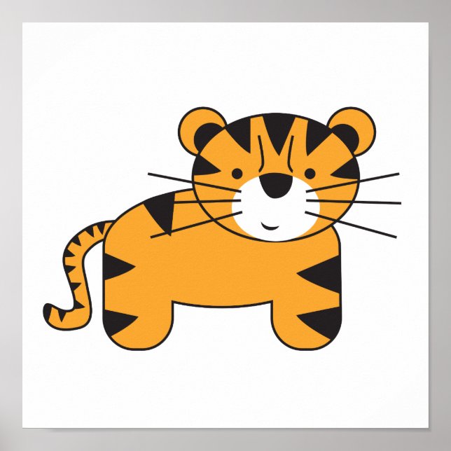 Poster Ilustração Tiger de Lorena Depante (Frente)