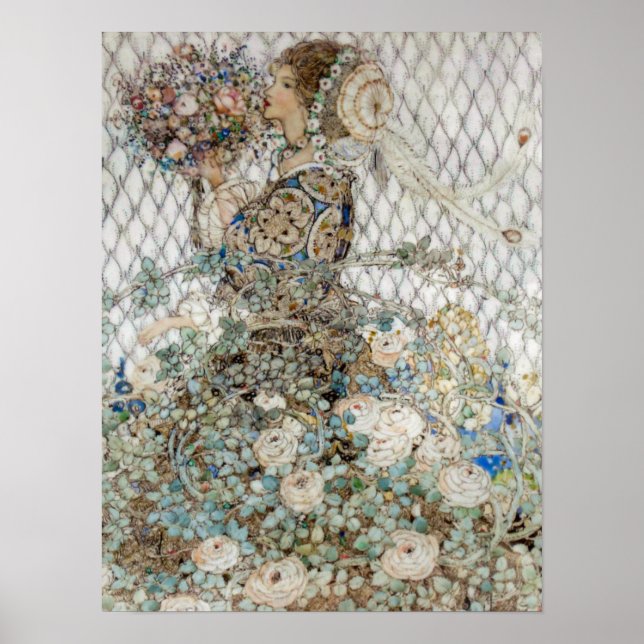 Poster Ilustração Vintage Annie French "The Rosa" (Frente)