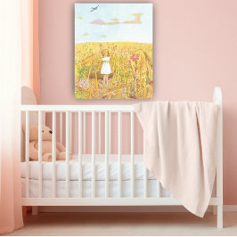 Poster Ilustração Vintage da Polegarzinha por Elsa Beskow