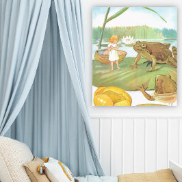 Poster Ilustração Vintage da Polegarzinha por Elsa Beskow