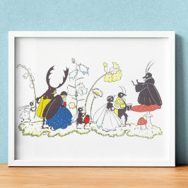 Poster Ilustração Vintage de Else Wenz Vietor