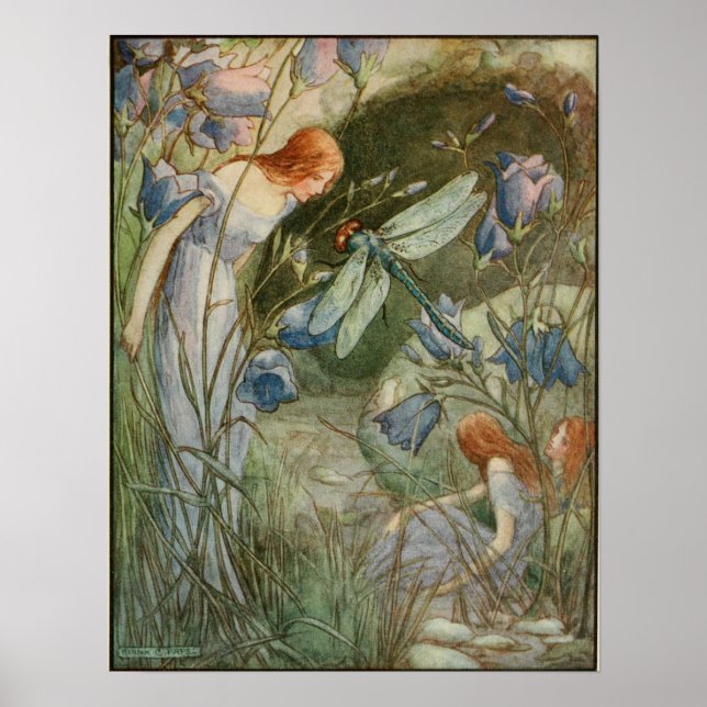 Poster Ilustração Vintage de Frank C. Pape (Frente)