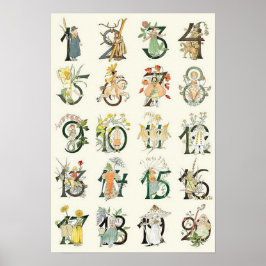 Poster Ilustração Vintage de Ottilia Adelborg