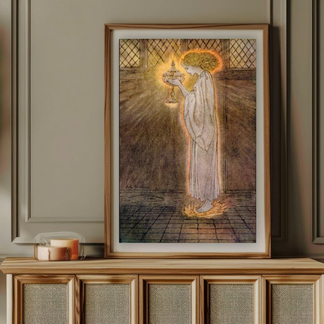 Poster Ilustração Vintage de Romance do Rei Arthur (Criador carregado)