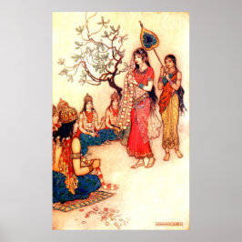 Poster Ilustração Vintage de Warwick Goble