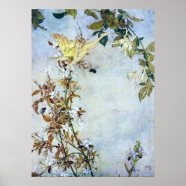 Poster Ilustração Vintage Edmund Dulac Tempest