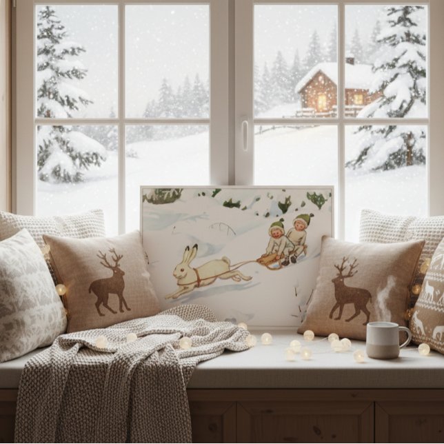 Poster Ilustração Vintage Floresta Crianças Elsa Beskow (Criador carregado)