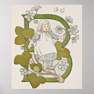 Poster Ilustração Vintage por Ottilia Adelborg Cartaz