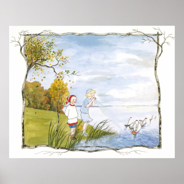 Poster Ilustração Vintage por Sibylle Von Olfers Cartaz (Frente)