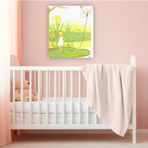 Poster Ilustração Vintage Thumbelina por Elsa Beskow